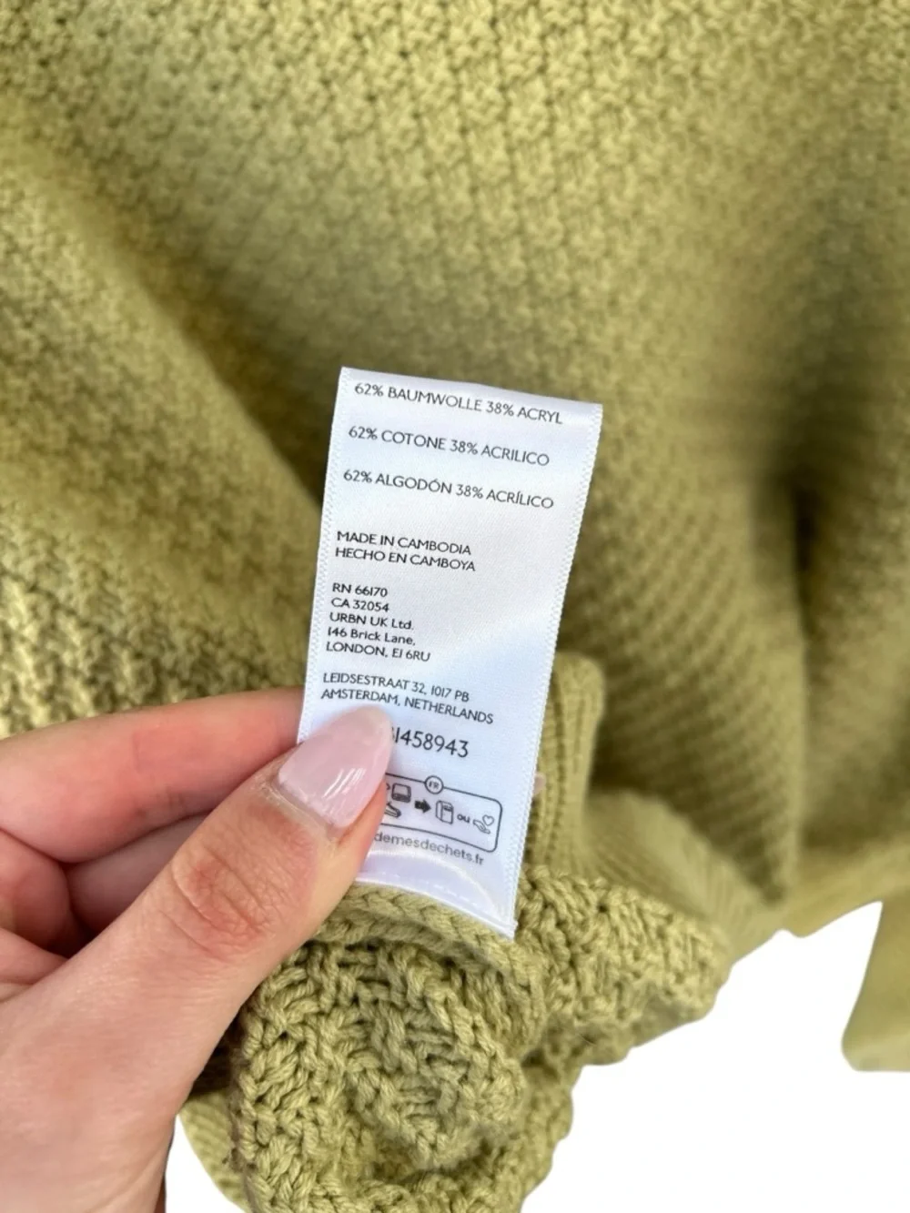 NWT Free People Lila Cardigan Sweater - Size Large - Green - Whispering Willow